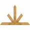 Ekena Millwork Saratoga Rough Sawn Timber Gable Bracket, Western Red Cedar, 48"W x 32"H x 4"D x 4"F, 16/12 Pitch GBW048X32X0404SAR00RWR - alternate 1
